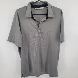 Travis Matthew Men's Gray Polo Shirt Size Medium